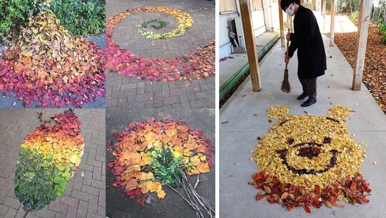 Японці перетворюють опале листя на твори мистецтва