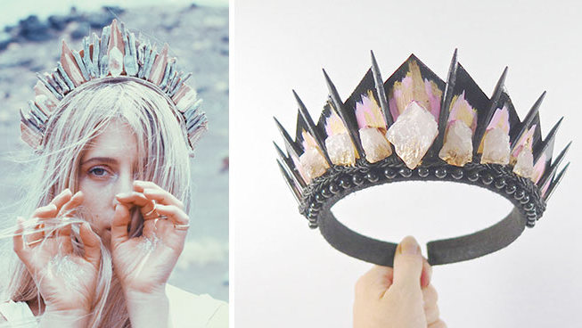 Короны с кристаллами для современных принцесс