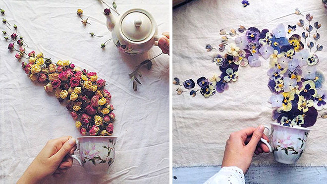 Чарівна подорож чашки чаю в композиціях Марини Малиновської