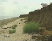 Східне узбережжя Кримського півострова обвалюється під впливом води та вітру